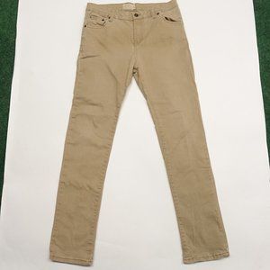 Lucky Brand Jeans Women Size 20 Khaki Straight Leg 5-Pockets Regular Fit
